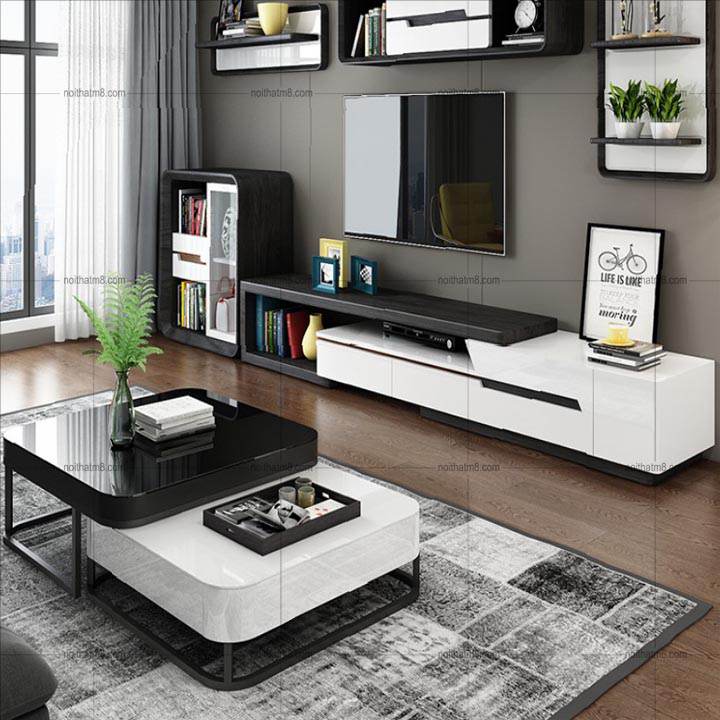 Bộ bàn trà đẹp hiện đại kiểu dáng độc đáo mới mẻ M8-4270 thumbnail 2