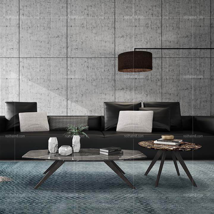 Mẫu bàn sofa đẹp mặt đá chân sắt hiện đại và tiện dụng M8-4275 thumbnail 4