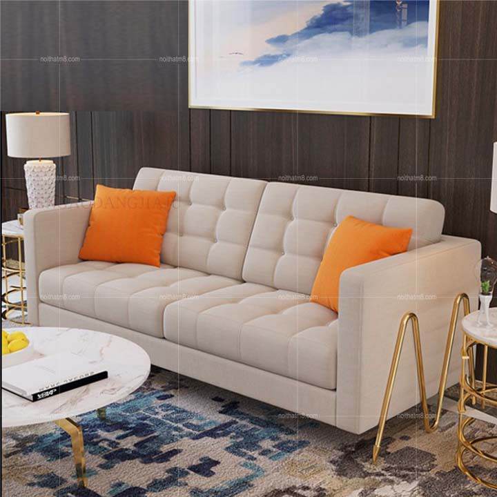 Mẫu sofa phòng khách Vivan đệm mousse kết hợp vải nỉ M8-3528 thumbnail 2