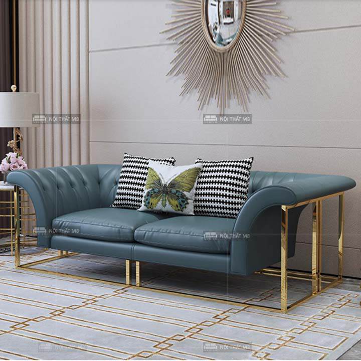 Ghế sofa da đệm mousse Dulcie sang trọng hiện đại M8-3525 thumbnail 2