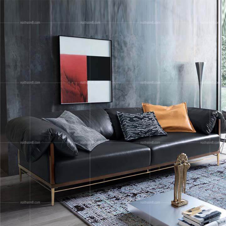 Ghế sofa da bò thiết kế trang nhã hiện đại M8-3524 thumbnail 4