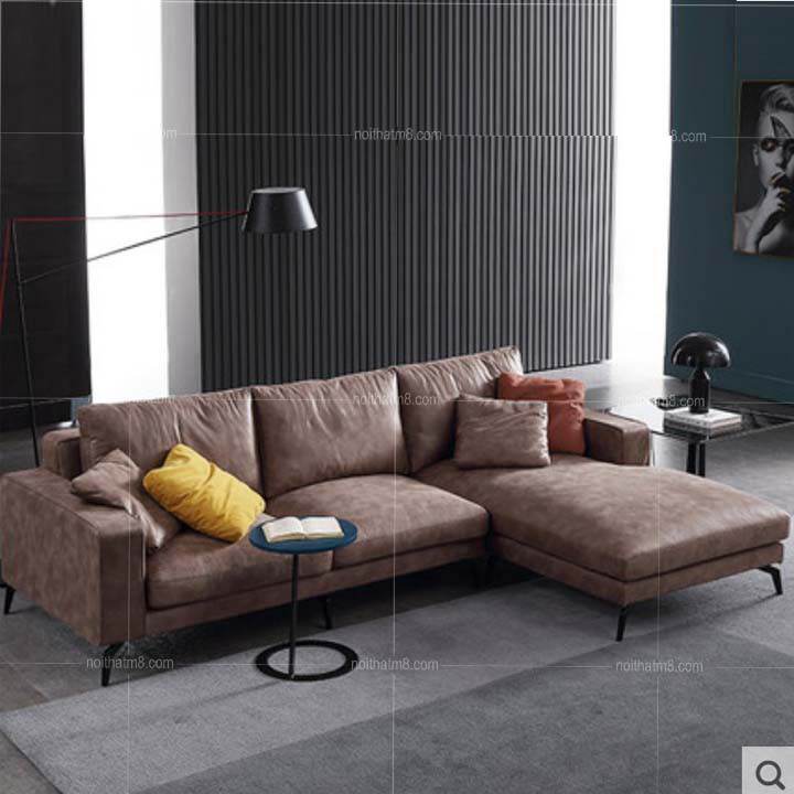 Sofa da hiện đại tinh tế cho phòng khách M8-3536 thumbnail 2