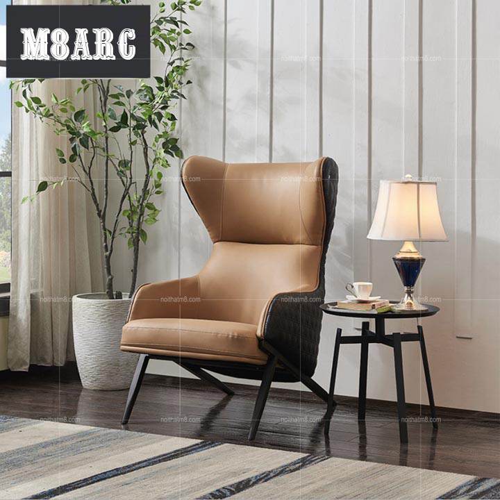 Ghế thư giãn xuất khẩu bọc da sang trọng M8-3834