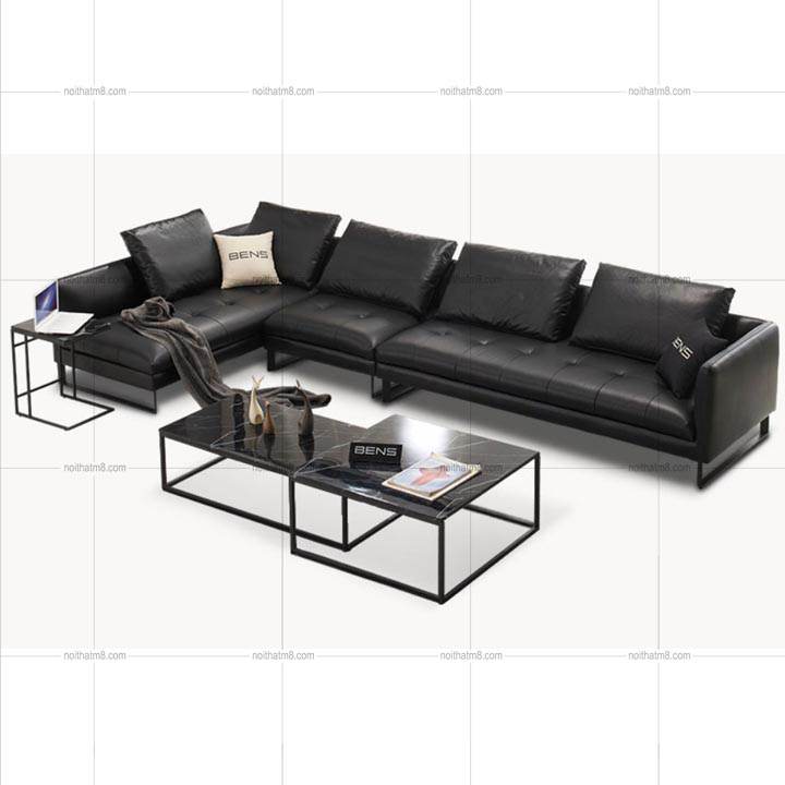 Ghế sofa da thật hiện đại Tiger cho phòng khách sang trọng M8-3548 thumbnail 4