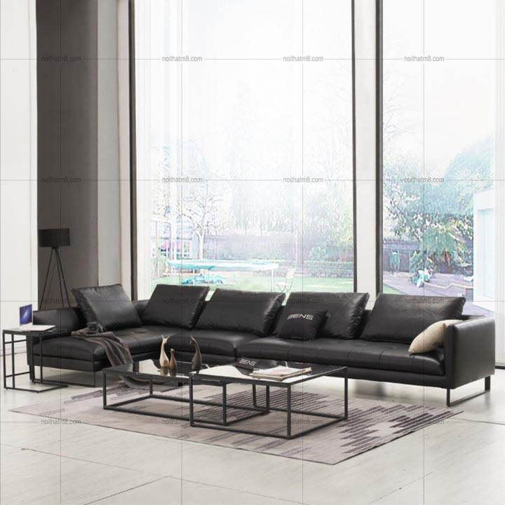 Ghế sofa da thật hiện đại Tiger cho phòng khách sang trọng M8-3548 thumbnail 3