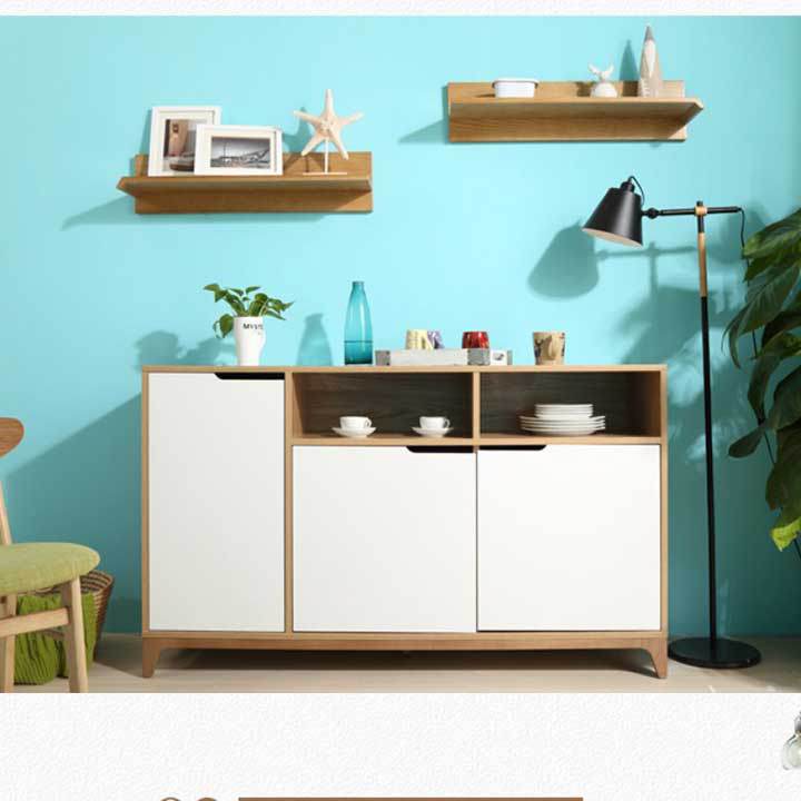 Mẫu tủ bếp đẹp đa công dụng kiểu dáng Bắc Âu hiện đại M8-8513