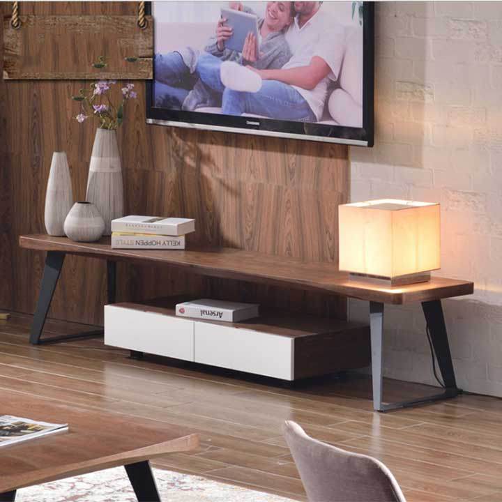 Kệ tivi gỗ khung chân sắt thiết kế đơn giản, hiện đại M8-2024