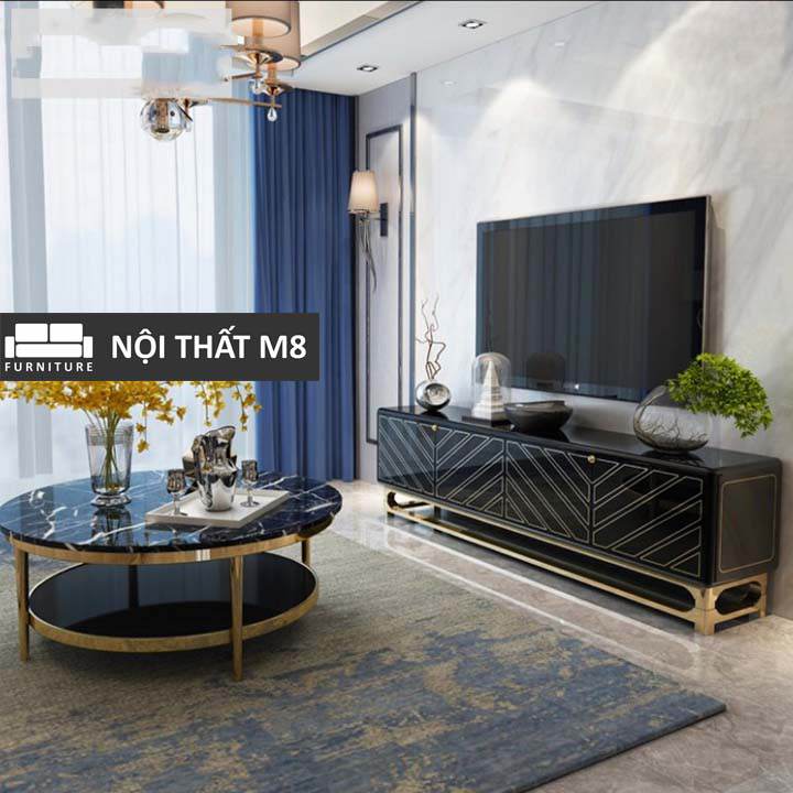 Mẫu kệ tivi phòng khách phong cách Bắc Âu sang trọng M8-2041