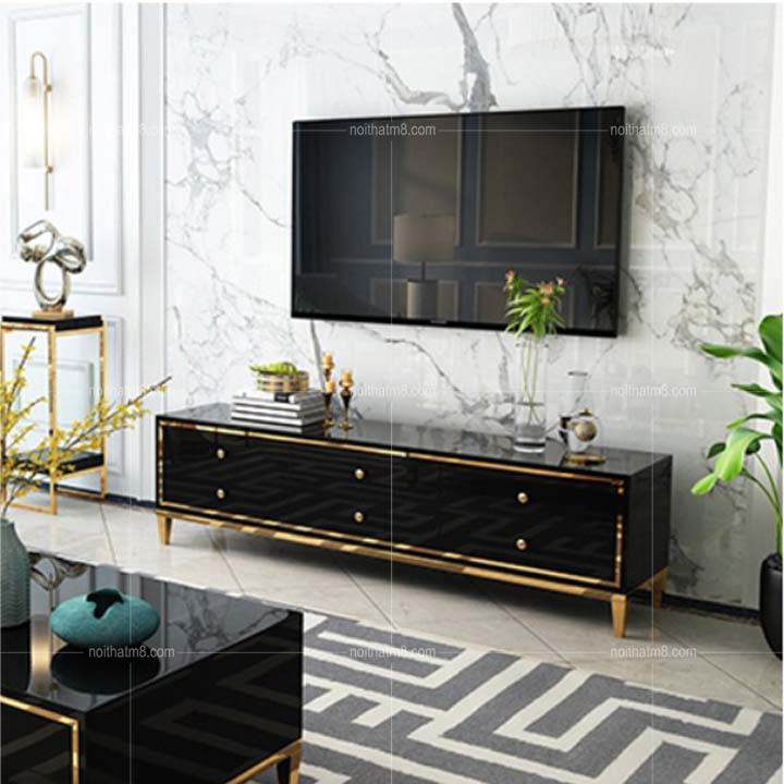 Kệ tivi gỗ đẹp thiết kế phong cách Vintage M8-2044