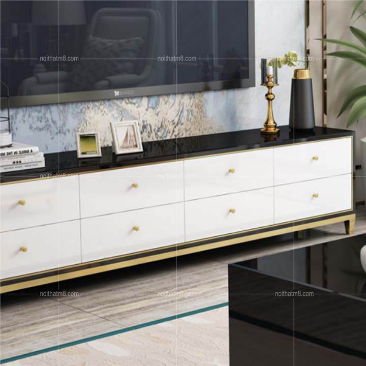 Kệ tivi gỗ hiện đại chân inox mạ cao cấp M8-2055 thumbnail 4