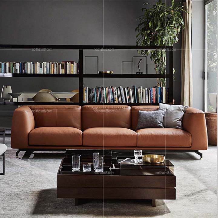 Bộ ghế Sofa da DOLLY màu vàng trang nhã M8-3503 thumbnail 2