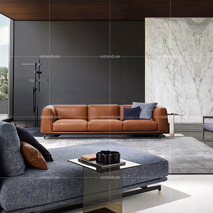 Bộ ghế Sofa da DOLLY màu vàng trang nhã M8-3503 thumbnail 4