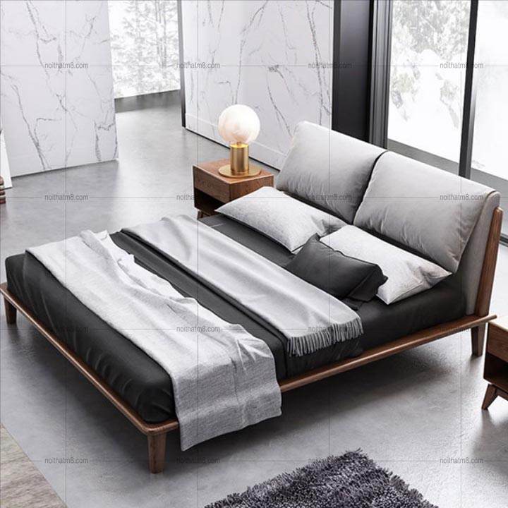 Giường ngủ gỗ tự nhiên hiện đại đẹp không tì vết M8-6004