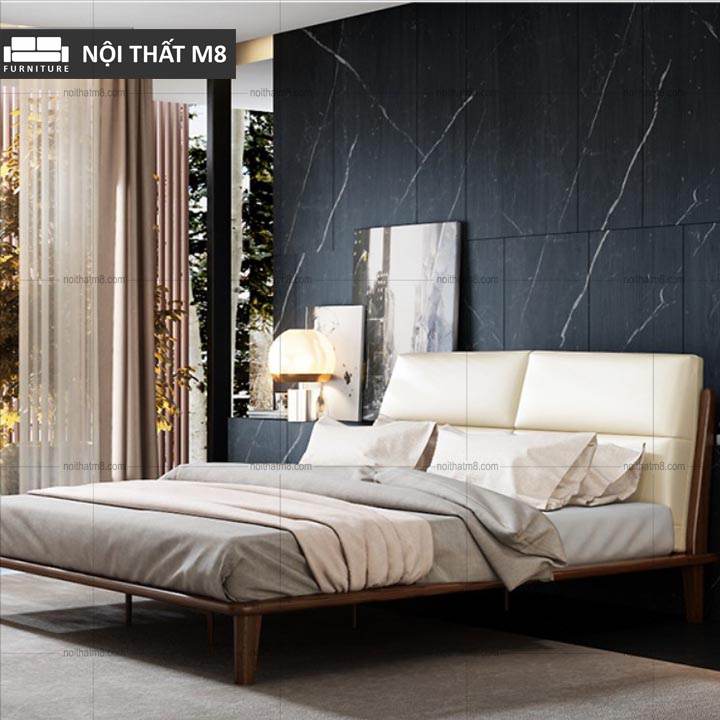 Giường ngủ gỗ tự nhiên hiện đại đẹp không tì vết M8-6004 thumbnail 5