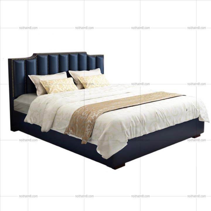 Giường ngủ bọc nệm đẹp kiểu dáng sang trọng, quý phái M8-6040 thumbnail 5