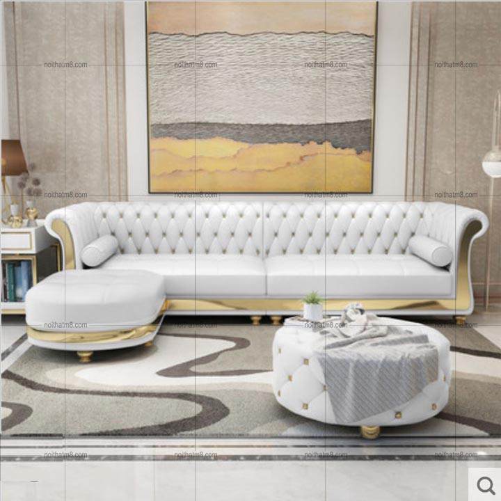 Mẫu sofa da đẹp kiểu dáng sang chảnh đẹp hút hồn M8-3540 thumbnail 4