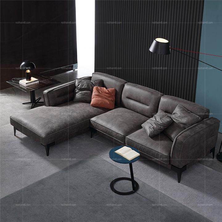 Sofa da cao cấp, bền bỉ và sang trọng M8-3547