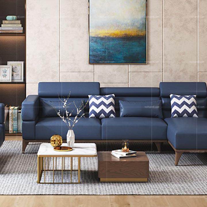 Bàn sofa hiện đại mặt đá kết hợp gỗ tự nhiên tiện dụng M8-4367 thumbnail 2