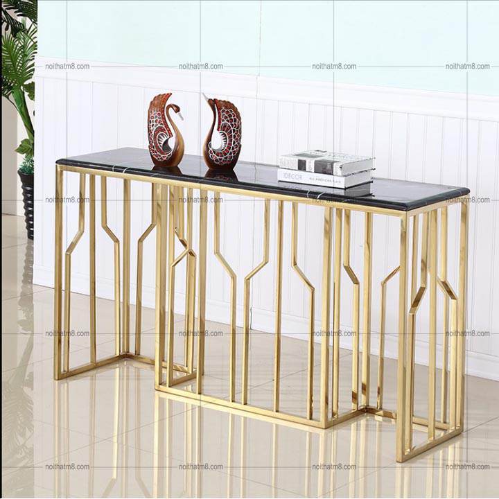 Bàn trang trí hiện đại kết hợp mặt đá tự nhiên sang trọng M8-9063 thumbnail 4