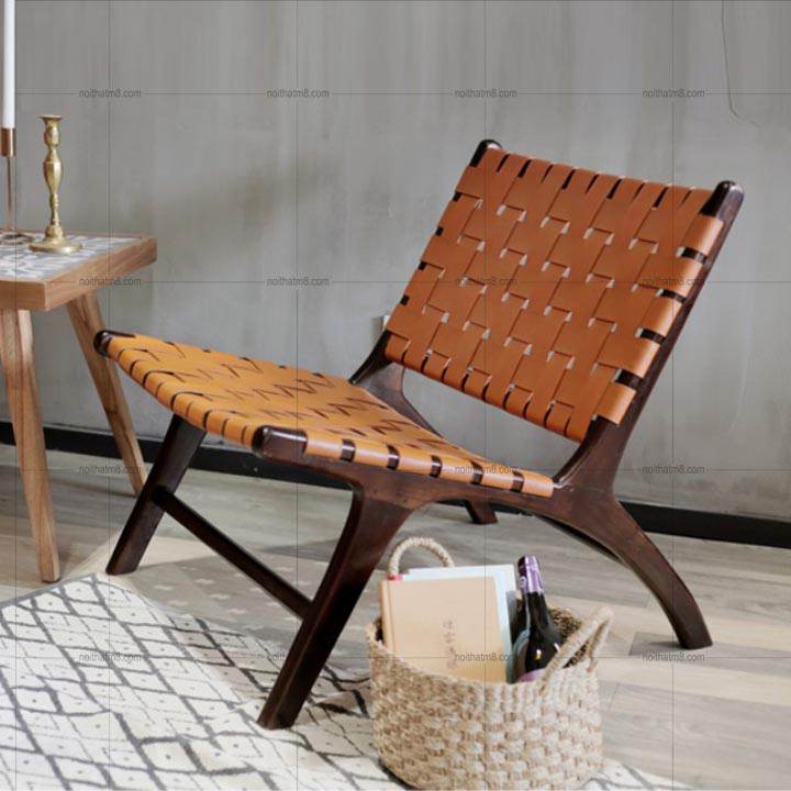 Ghế thư giãn nhập khẩu da đan cao cấp M8-3837