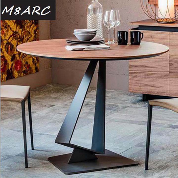 Bàn cafe tròn phong cách Bắc Âu hiện đại M8-4606