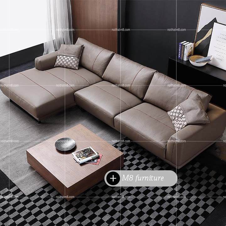 Ghế sofa da thật phong cách hiện đại và sang trọng M8-3510 thumbnail 4