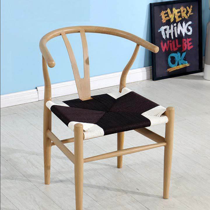 Ghế gỗ đẹp Wishbone Chair lưng cong hiện đại M8-3035 thumbnail 2
