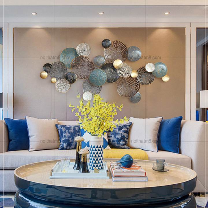 Decor treo tường họa tiết hoa sen đẹp M8-D004