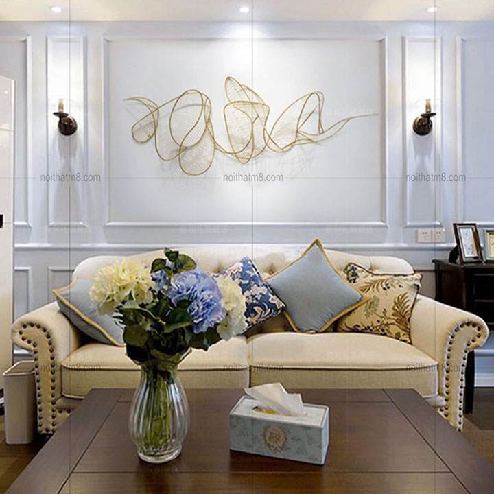 Tranh decor trang trí uốn cong ấn tượng M8-D013