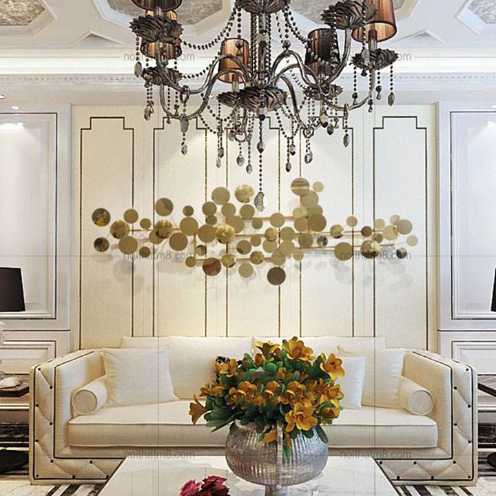 Mẫu decor treo tường bằng kim loại cao cấp M8-D018