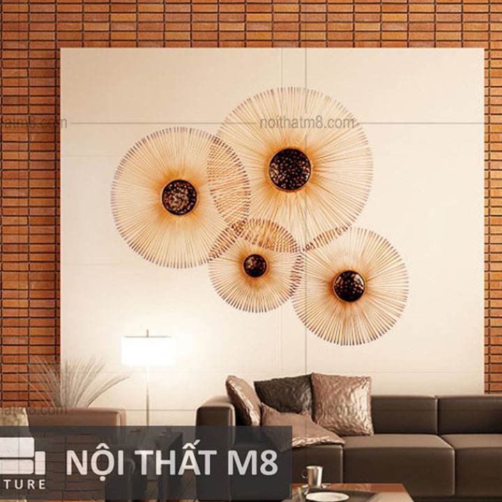 Tranh decor mặt trời mọc đẹp M8-D034