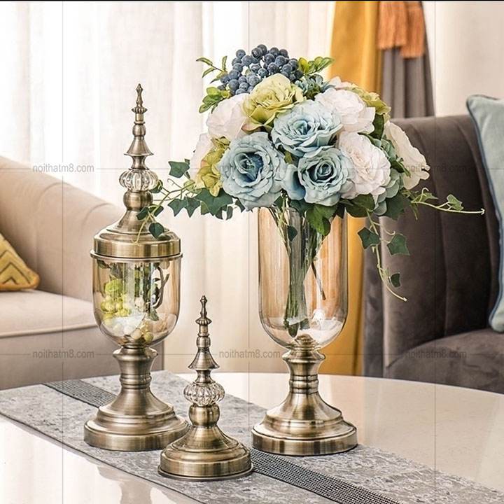 Bộ bình trang trí nhập khẩu phong cách Châu Âu M8-D029