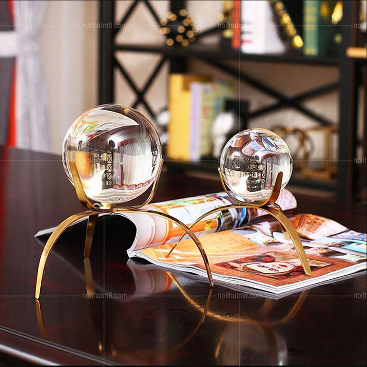 Đồ decor để bàn hình cầu ấn tượng M8-D052