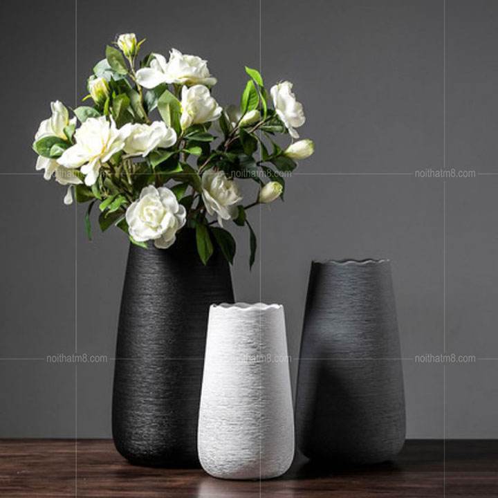 Bộ lọ hoa nghệ thuật trang trí đẹp M8-D041