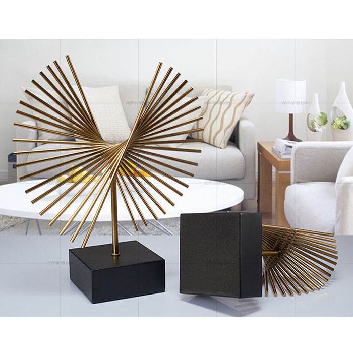 Đồ decor để bàn hình quạt đẹp, ấn tượng M8-D072