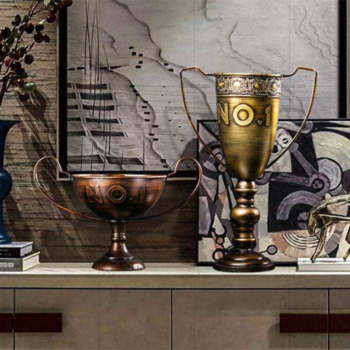 Đồ decor trang trí hình chiếc cup chiến thắng độc đáo M8-D073