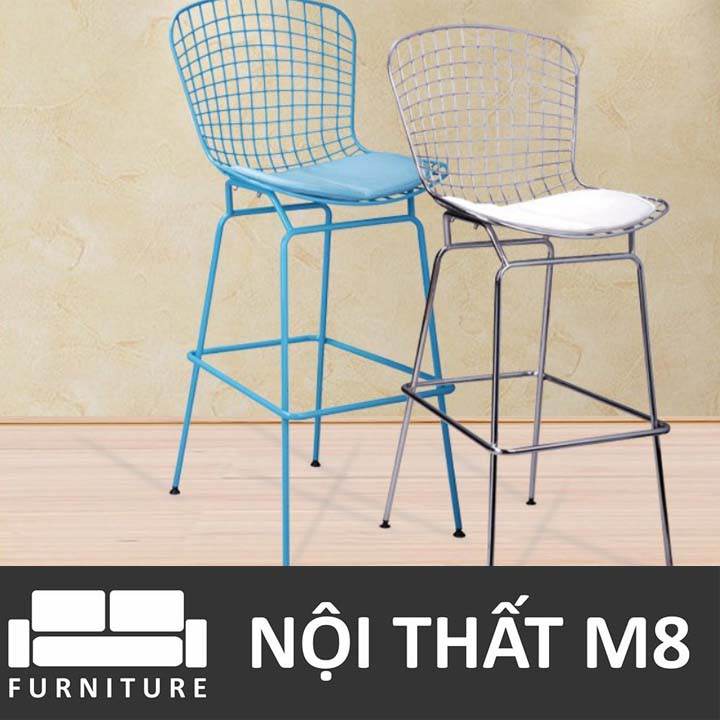 Mẫu ghế sắt đẹp cho quán bar hiện đại M8-4649 thumbnail 5