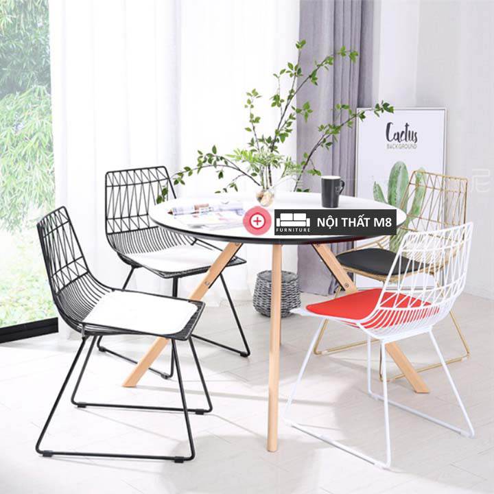 Ghế sắt cafe sơn tĩnh điện hiện đại M8-4698 thumbnail 4