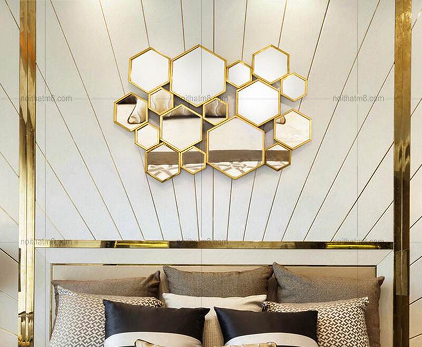 Decor treo tường hình lục giác hiện đại M8-D10 thumbnail 4