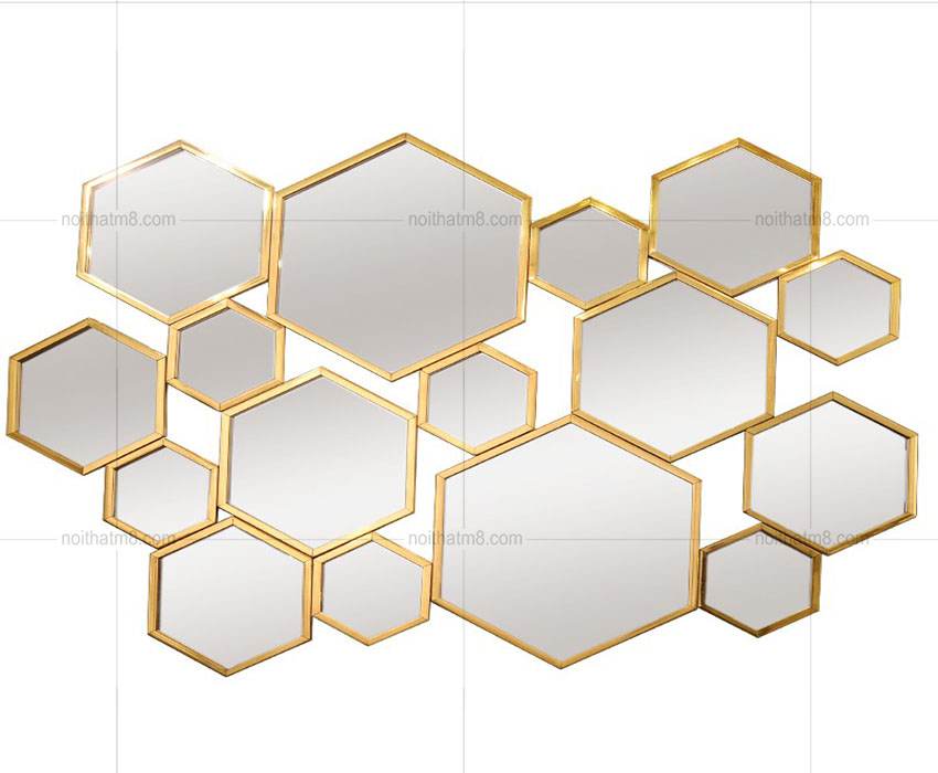 Decor treo tường hình lục giác hiện đại M8-D10 thumbnail 3