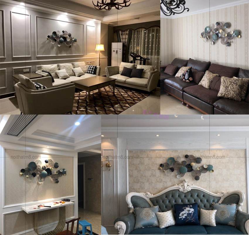 Decor treo tường họa tiết hoa sen đẹp M8-D004 thumbnail 5