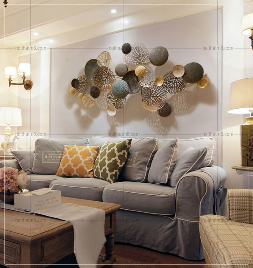 Decor treo tường họa tiết hoa sen đẹp M8-D004 thumbnail 4