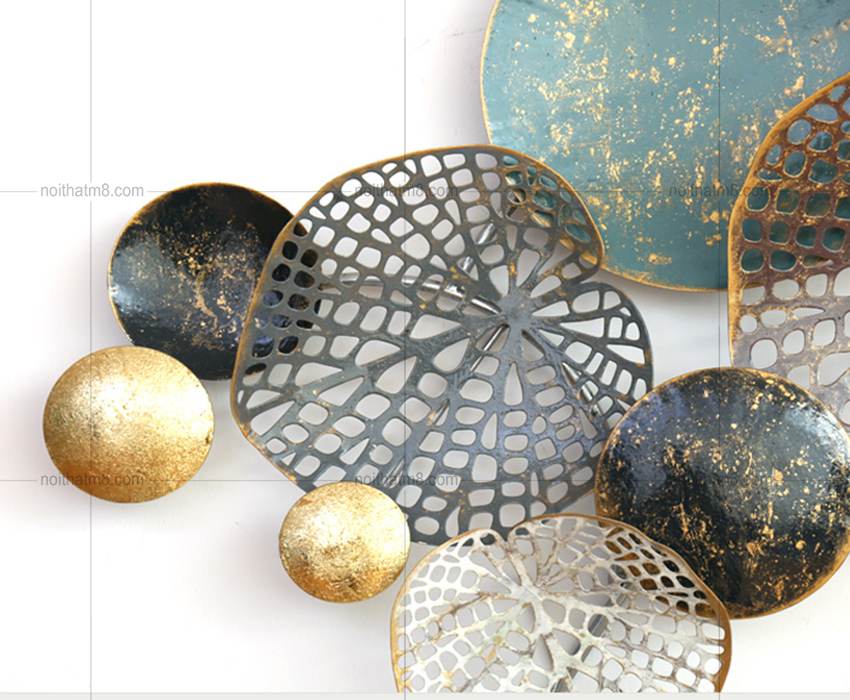 Decor treo tường họa tiết hoa sen đẹp M8-D004 thumbnail 3