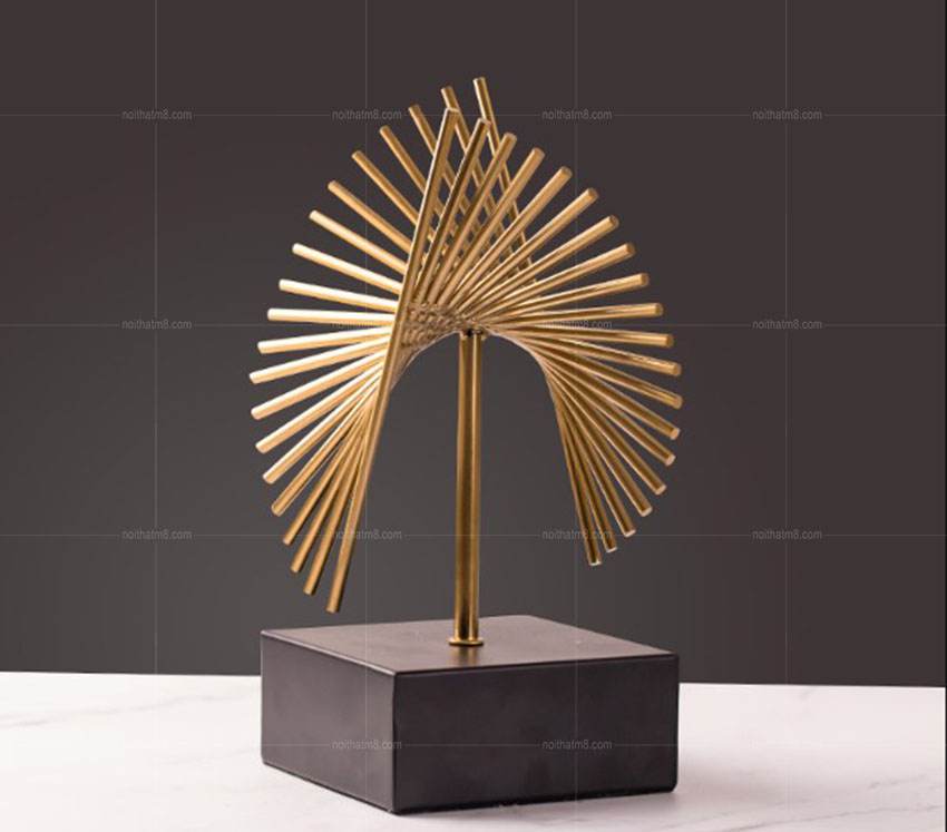 Đồ decor để bàn hình quạt đẹp, ấn tượng M8-D072 thumbnail 3