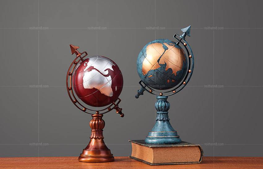 Đồ decor để bàn quả địa cầu độc đáo M8-D087 thumbnail 4