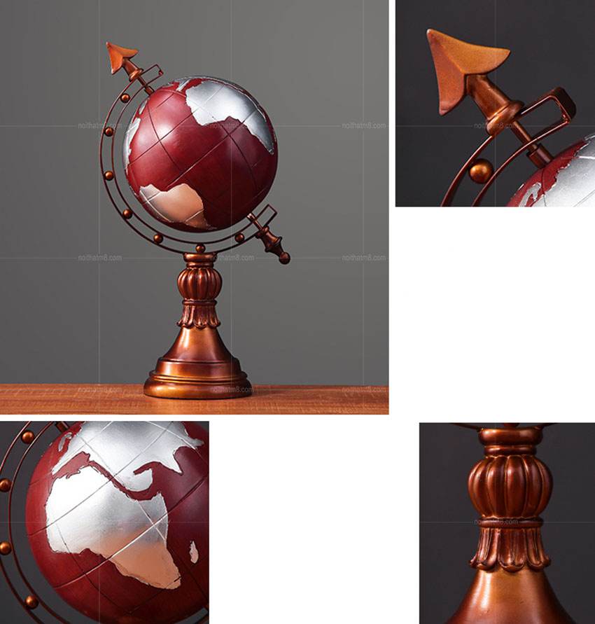 Đồ decor để bàn quả địa cầu độc đáo M8-D087 thumbnail 5