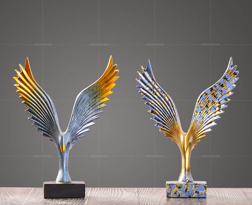 Đồ decor trang trí độc đáo – đôi cánh chim ưng M8-D088 thumbnail 4