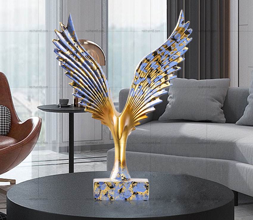Đồ decor trang trí độc đáo – đôi cánh chim ưng M8-D088 thumbnail 5