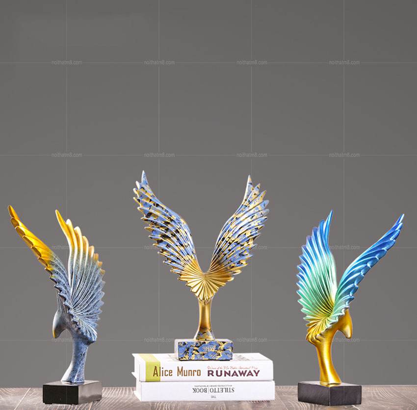 Đồ decor trang trí độc đáo – đôi cánh chim ưng M8-D088 thumbnail 2