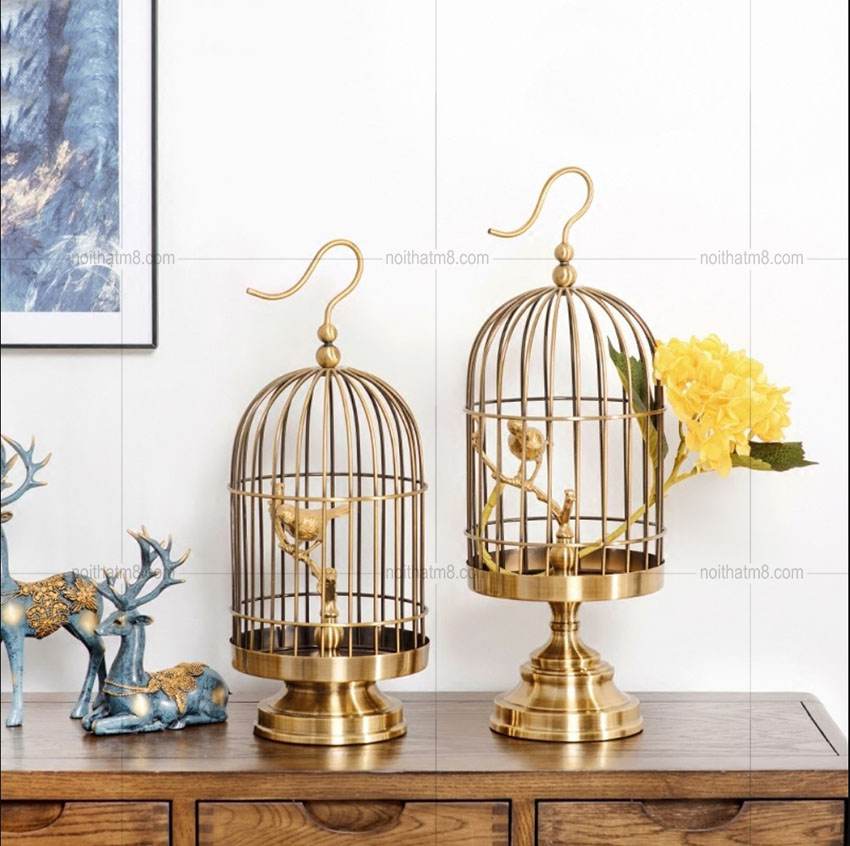 Đồ decor trang trí hình lồng chim ấn tượng M8-D032 thumbnail 4